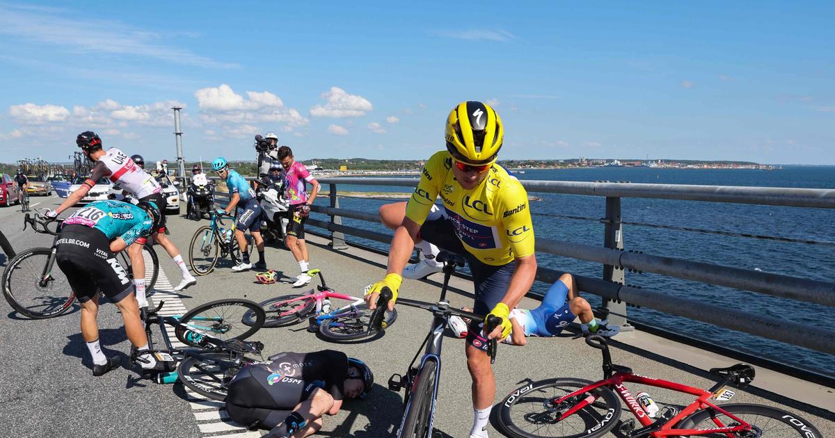 DIRECT - Tour de France 2022 : chute du maillot jaune, le peloton très nerveux sur le pont du Grand Belt