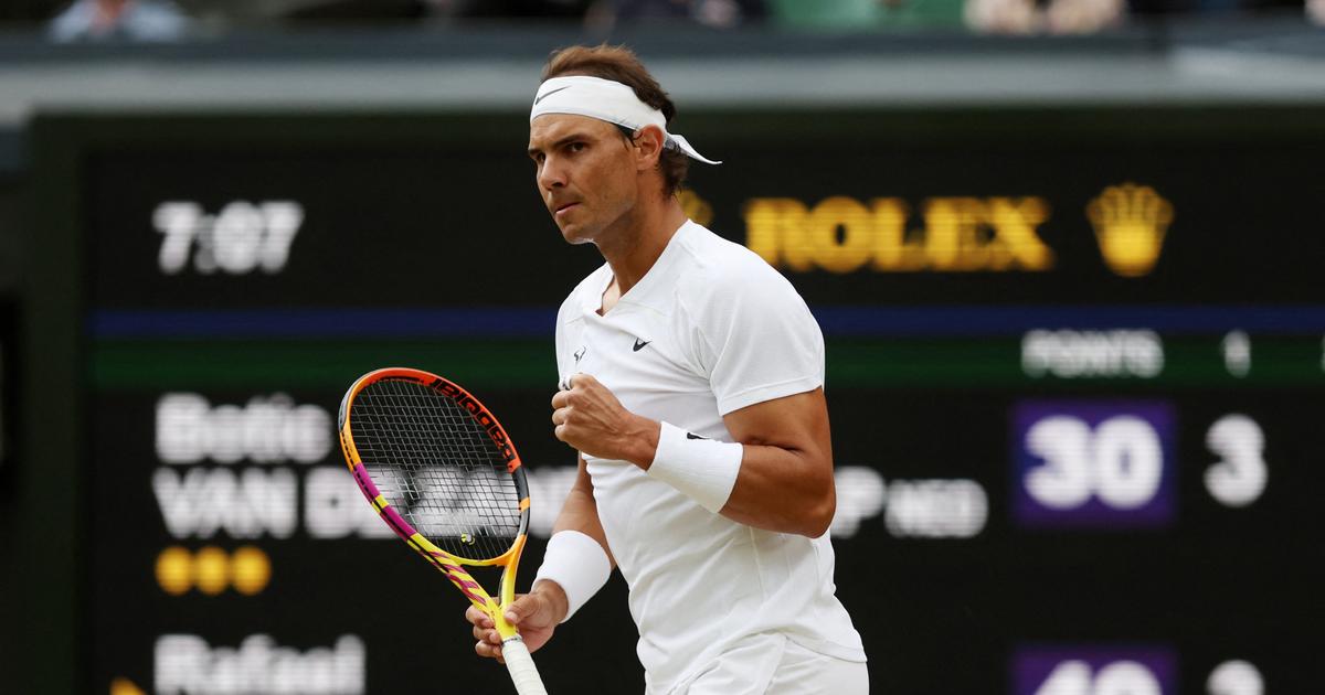 Wimbledon : Nadal terrasse Zandschulp et rejoint les quarts