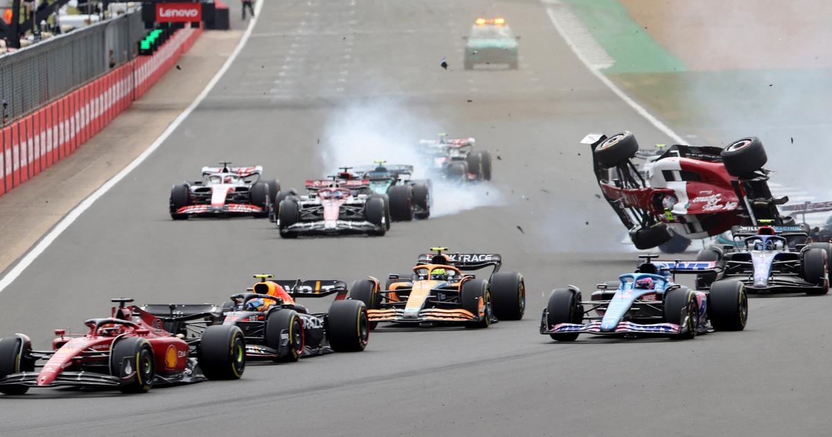 the impressive crash of Guanyu Zhou in ten photos TIme News