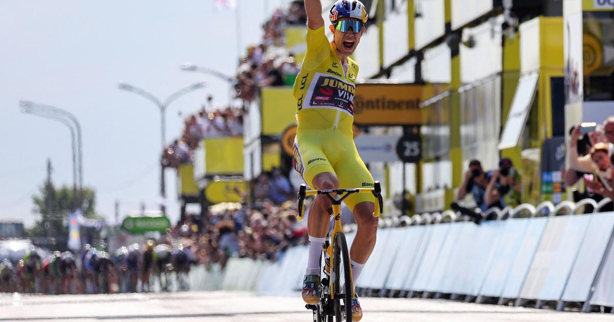 Tour de France : Le maillot jaune Van Aert s'impose avec maestria et en solitaire à Calais
