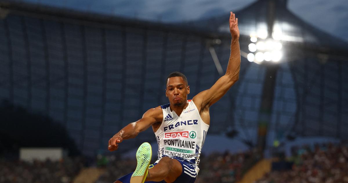 Jean-Marc Pontavian took bronze in the triple jump