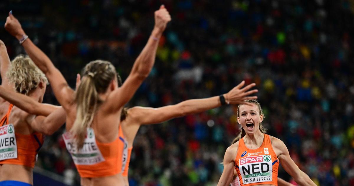 Derde Europese titel voor Nederlander Vimki Ball op de 4x400m estafette voor dames