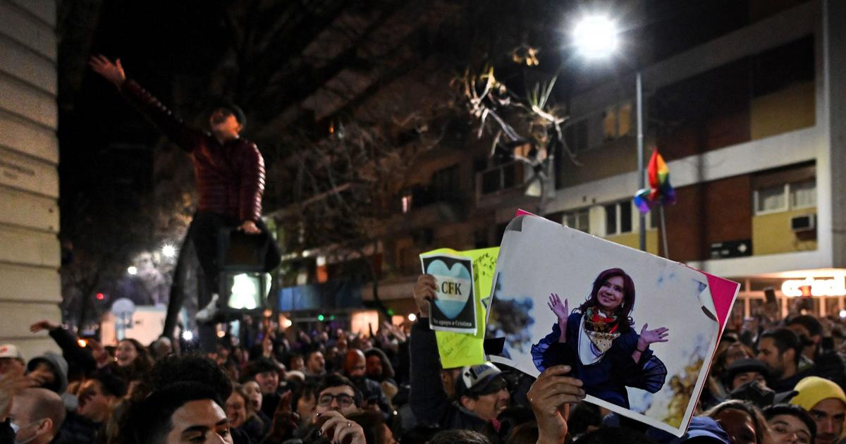 Nueva manifestación en apoyo a Kirchner, breve choque en Buenos Aires