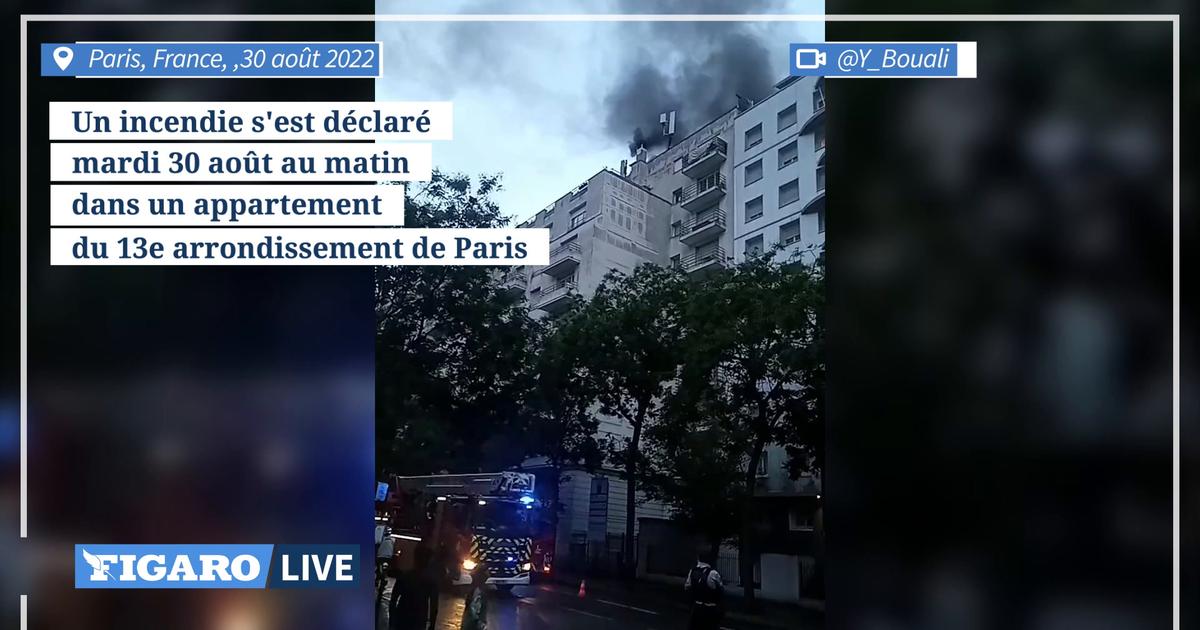 Paris incendie en cours dans le 13e arrondissement, 130 sapeurs