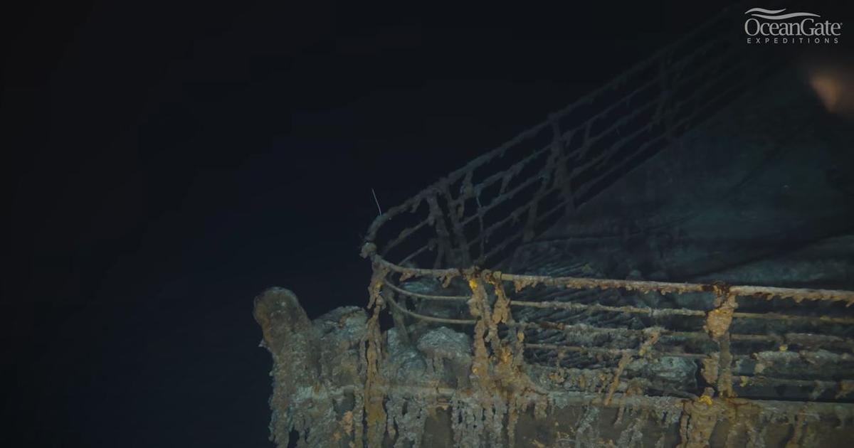 Stunning new footage of the decaying wreckage