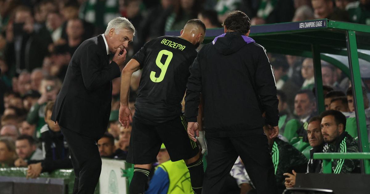 Benzema injured his right knee against Celtic Glasgow
