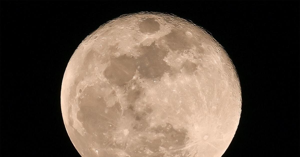 De maan was in een paar uur gevormd
