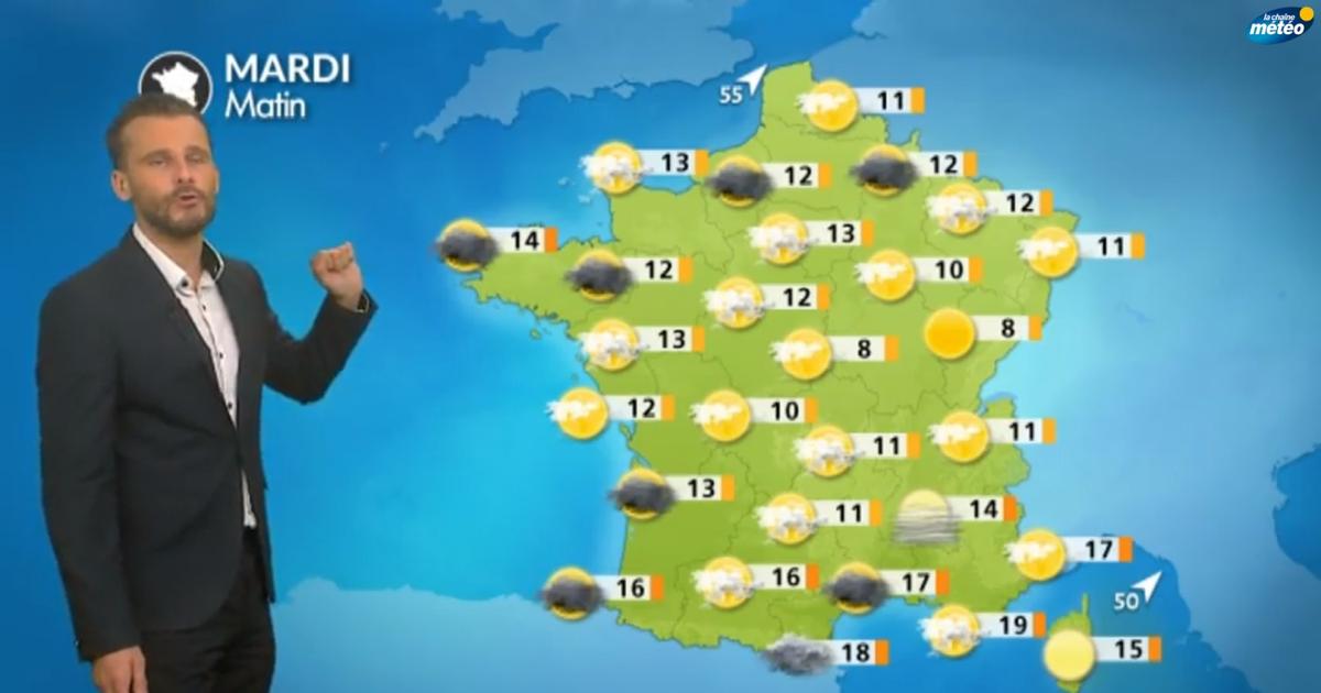 The Weather Forecast For Tuesday October 25 Still Mild Temperatures