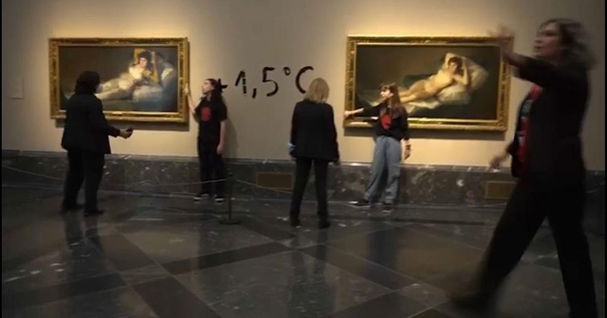 Climate Activists Glue Themselves to Goya at Madrid's Prado Museum –