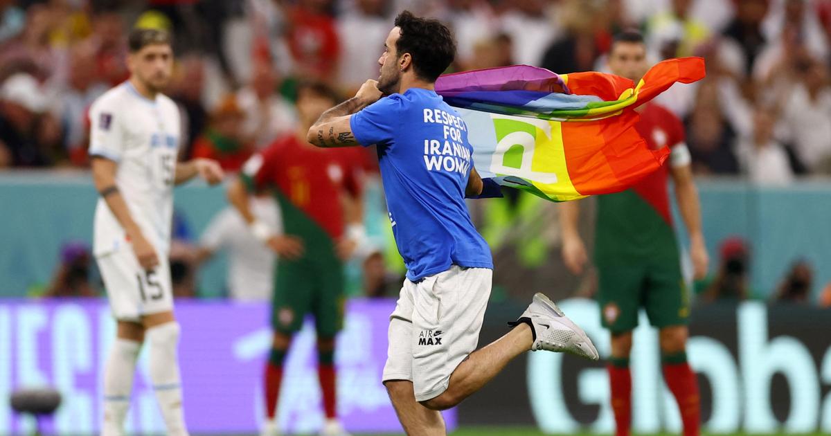 Chi è Mario Ferry, Superman con bandiera LGBT che ha conquistato il campo durante Portogallo e Uruguay?