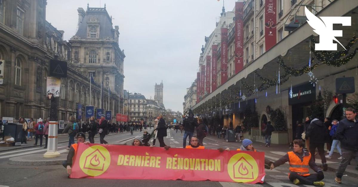 Paris.  The latest renovation saw climate activists block rue de Rivoli and buses