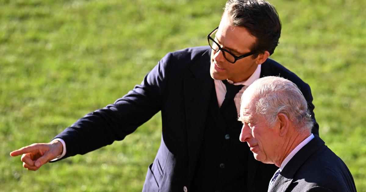 Meanwhile, Ryan Reynolds and King Charles III discuss football at a club in Wales