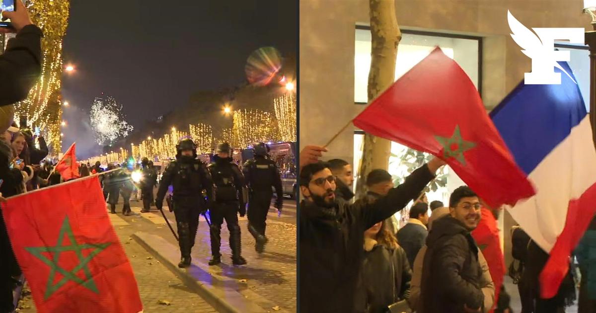 Confrontos na Champs-Élysées após a vitória de Marrocos: 108 detenções