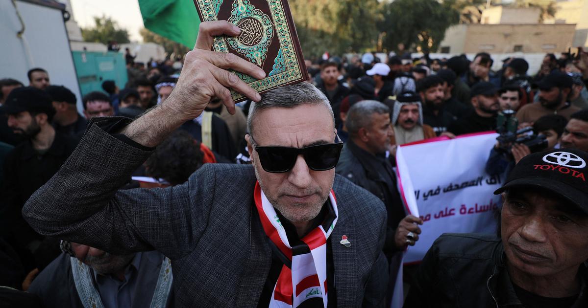 Acht Menschen wurden bei der Demonstration in Bagdad verletzt