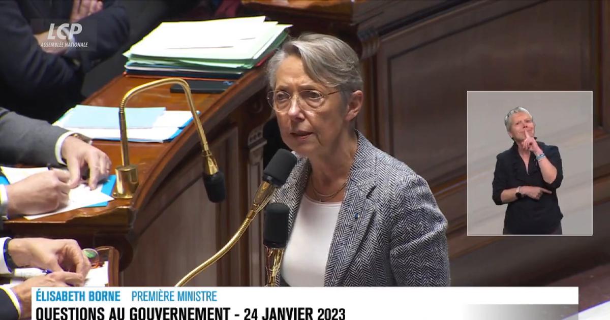 In the video, Elizabeth Bourne struggles to defend women’s pension reforms in front of a hostile assembly