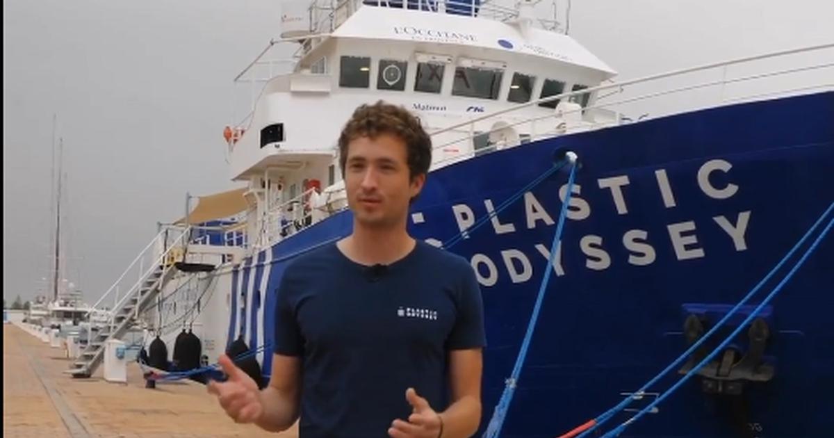Simon Bernard, co-founder of the Plastic Odyssey expedition.  “To save the ocean, you have to turn off the faucet on the coast”