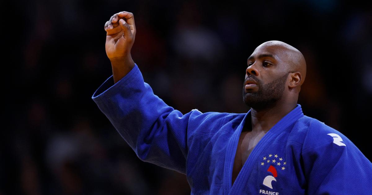 Teddy Riner in gold at the Paris Tournament, his seventh coronation