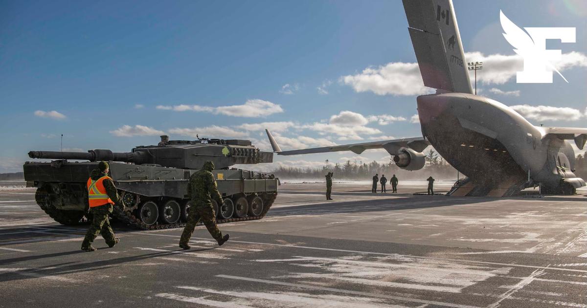 Guerre en Ukraine : le Canada a expédié son premier char Leopard 2 en avion - Le Figaro
