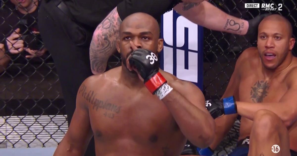 huge disappointment for Ciryl Gane, swept away by Jon Jones crowned UFC heavyweight champion