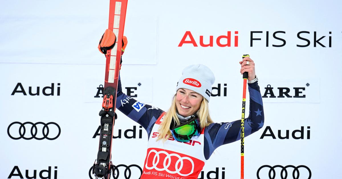 Shiffrin crushes first run of Are slalom, nears record 87 wins