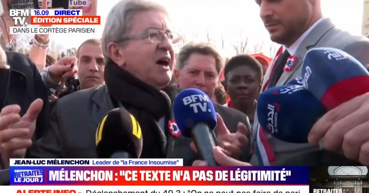 Jean-Luc Mélenchon sharply reframes a BFMTV journalist