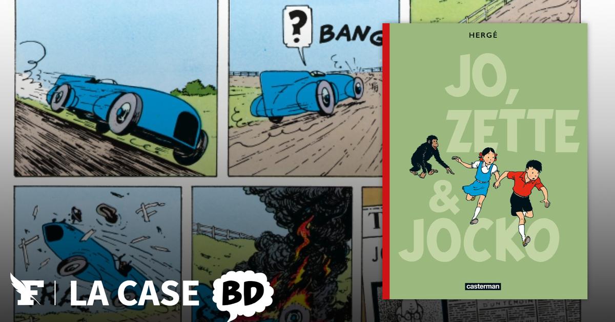 “With Jo, Zette and Jocko, Hergé shows himself animated by a more unbridled fantasy than in Tintin”
