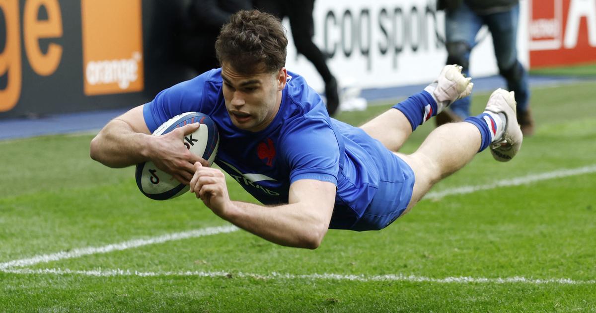 in video, the five tries of the XV of France against the Welsh