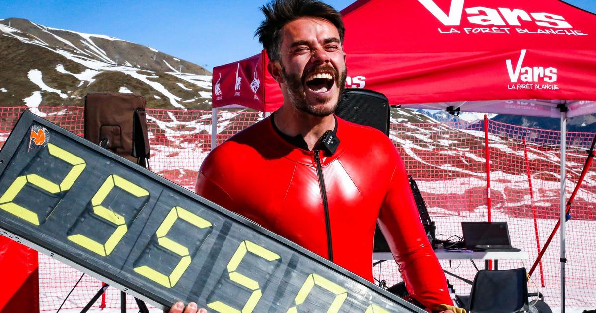 Ski de vitesse : Simon Billy signe un record du monde avec une pointe à 255,50 km/h