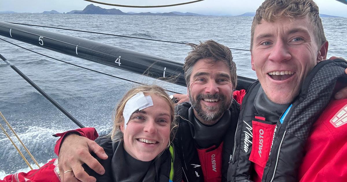 The Malizia team passes Cape Horn in first place