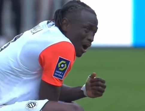in the middle of a match against Nantes, the tears of Montpellier Sylla