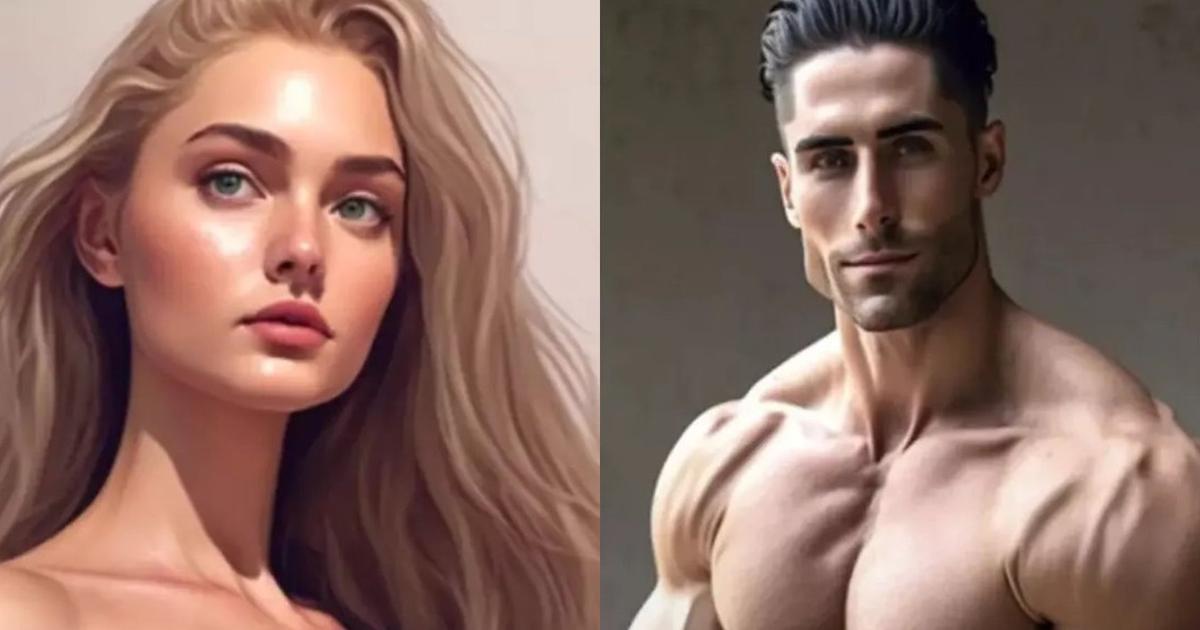 This is what the “perfect” woman and man look like according to artificial intelligence