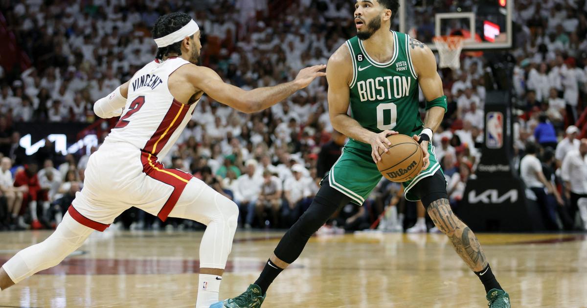 Tatum avoids sweep and gives Celtics some hope against Heat
