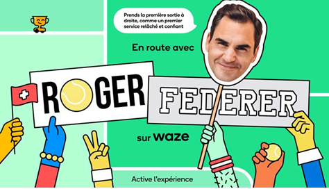 Roland-Garros : Federer en double avec Waze