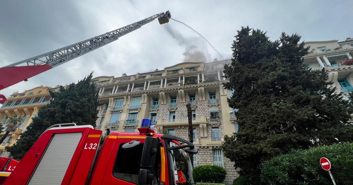 Nice : un incendie se déclare dans un immeuble en plein centre-ville, un pompier légèrement blessé