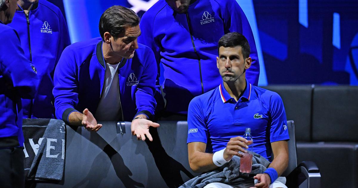 Roger Federer retrasó el homenaje al nuevo récord de Novak Djokovic