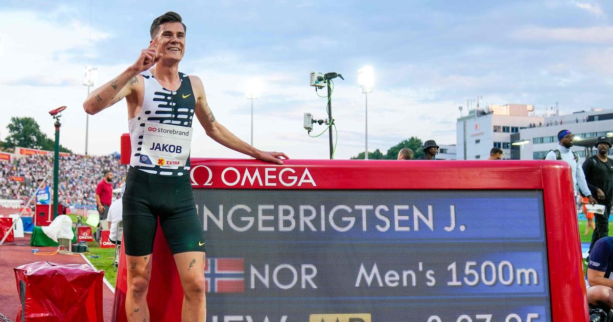 Norske Jakob Ingebrigtsen slår europeisk 1500m rekord i Oslo