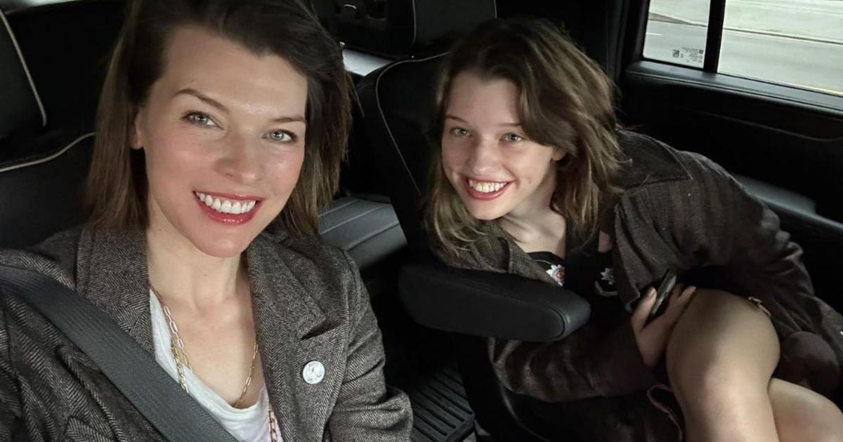 Photos show this rare look of Milla Jovovich and her daughter Avery, 15