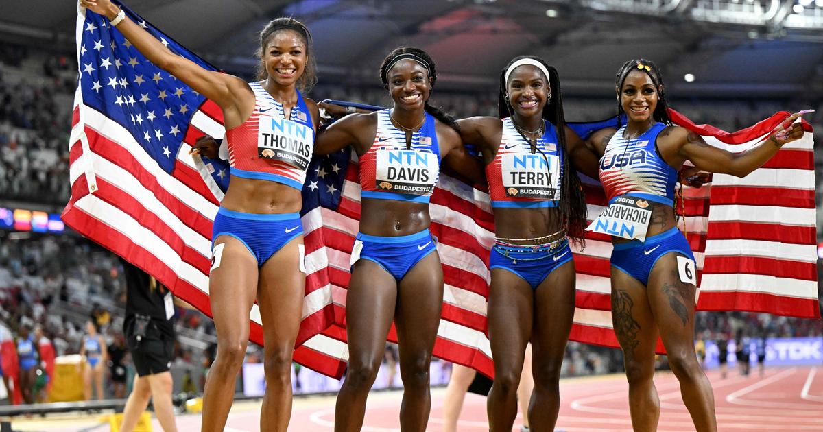 Mondiaux Dathlétisme Les Relayeuses Américaines Coiffent Les Jamaïcaines Sur Le 4x100m 6074