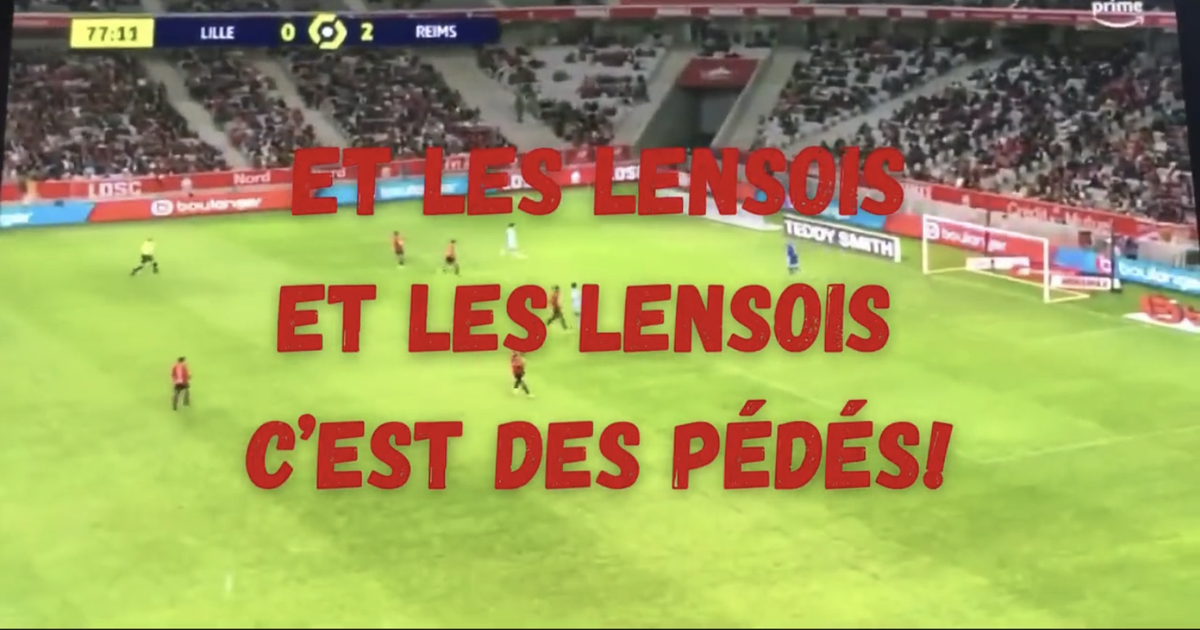 Regarder la vidéo Ligue 1 : deux jours après ceux entendus à Paris, des chants homophobes anti-Lensois à Lille