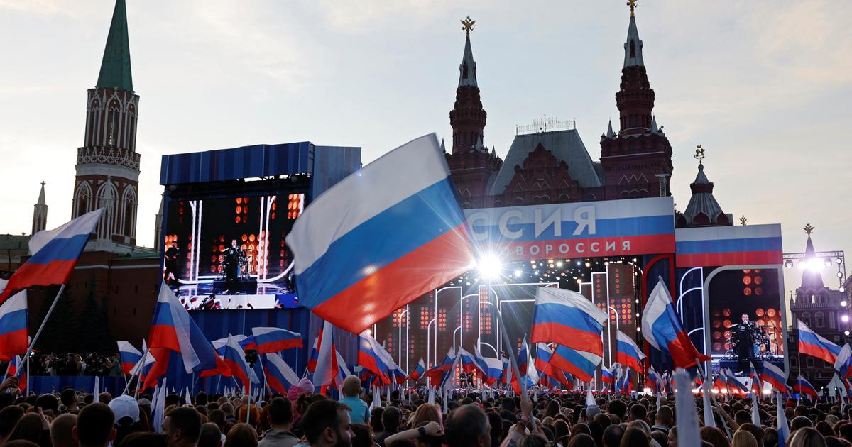 À Moscou, un concert pour l'anniversaire de l'annexion revendiquée de régions ukrainiennes