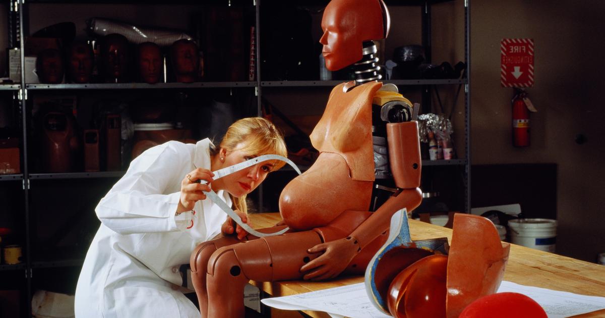 Woman at the wheel, life at a turning point.  In Sweden, an engineer creates the first female crash test dummy