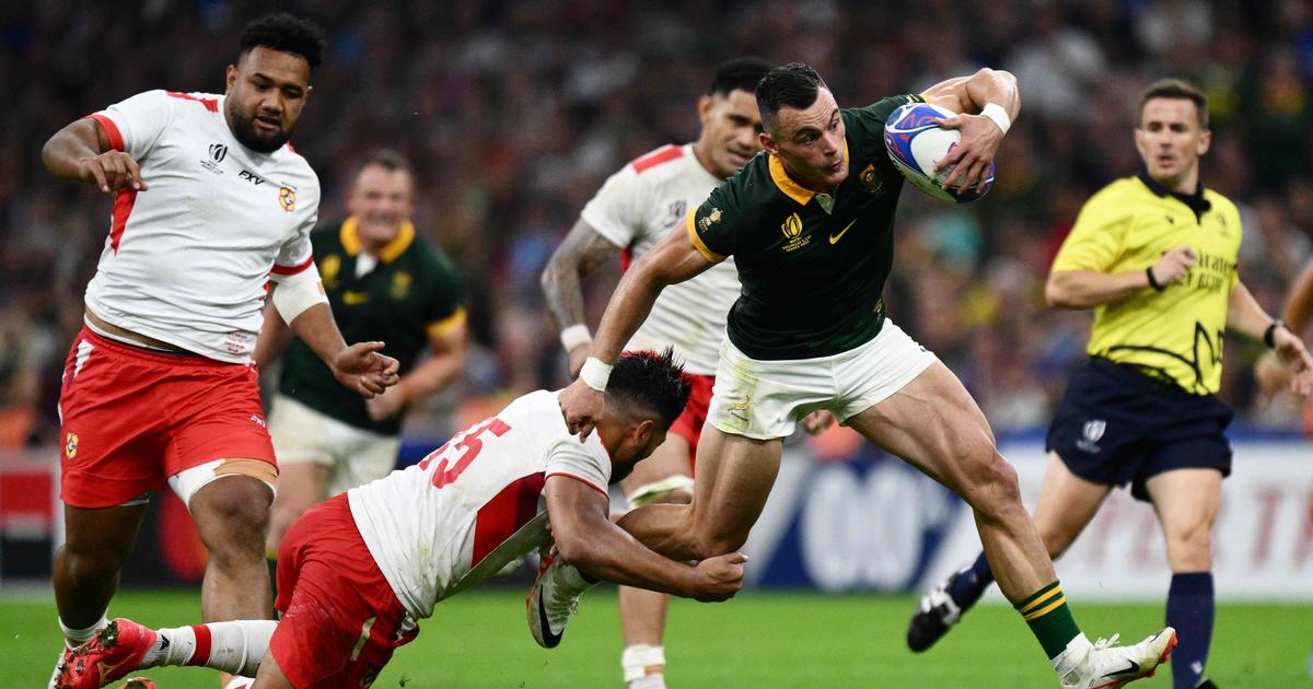 Coupe du monde de rugby : l’Afrique du Sud s’impose sans trembler face aux Tonga
