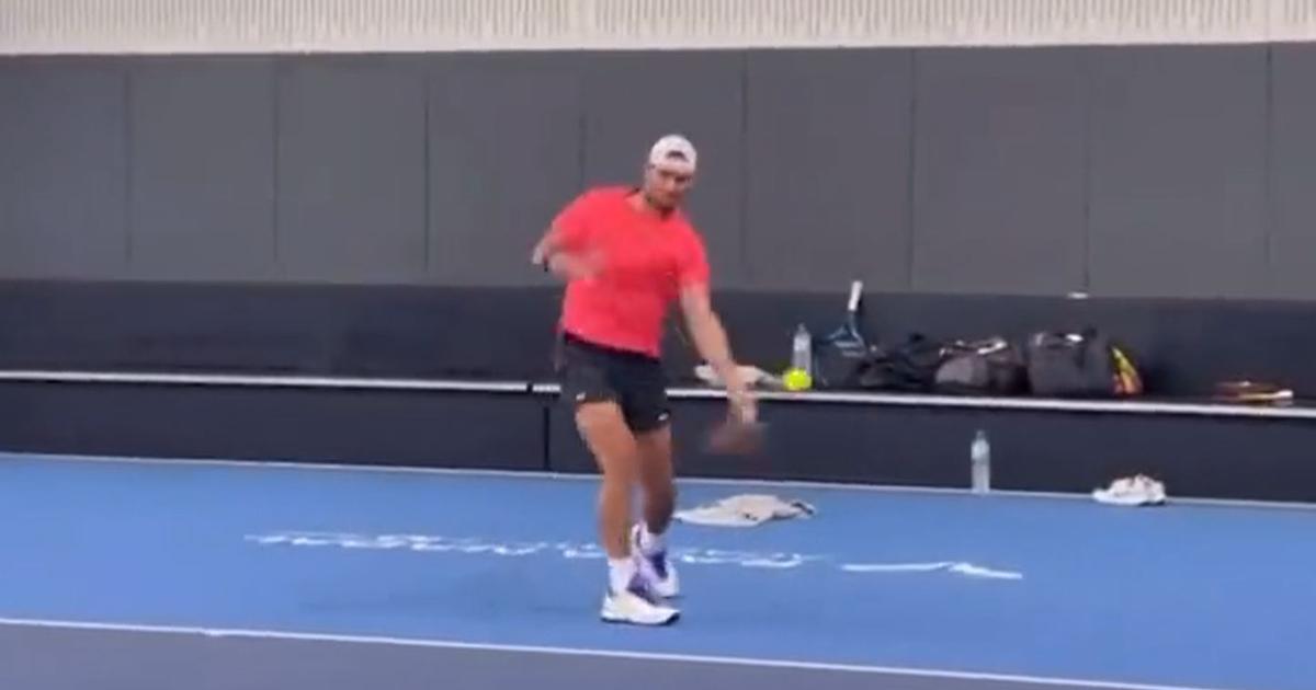 Tennis : les toutes premières images de Nadal de retour à l’entraînement