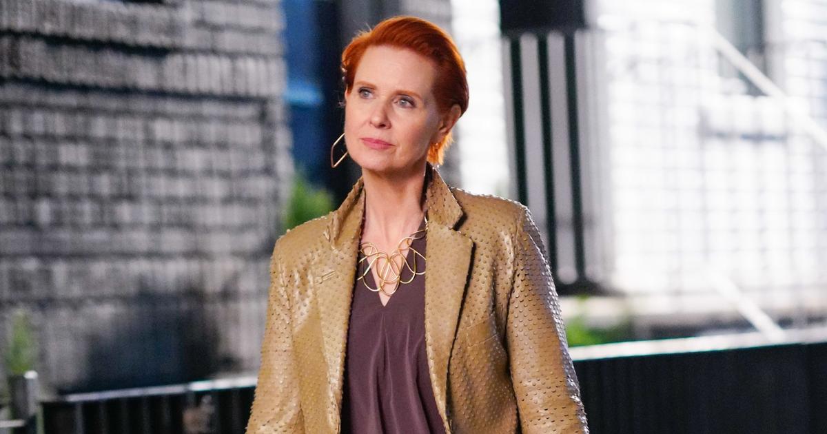 Sex And The Citys Cynthia Nixon Gets Rare Nighttime With Wife Christine Marinoni At A New York 