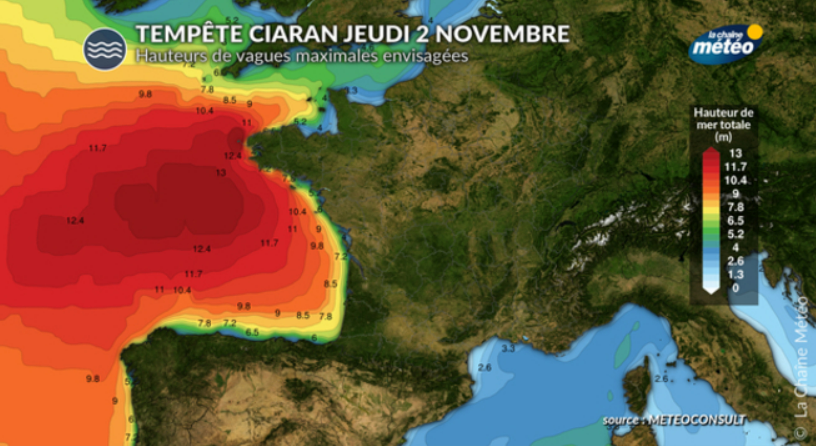 Des vents de 140 km/h sur la façade Atlantique : la tempête Ciaran arrive