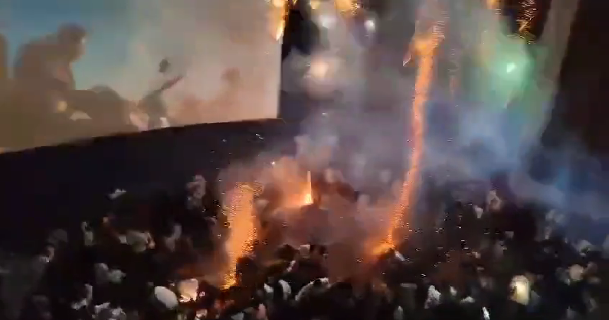 Scenes of chaos during fireworks in Indian cinema