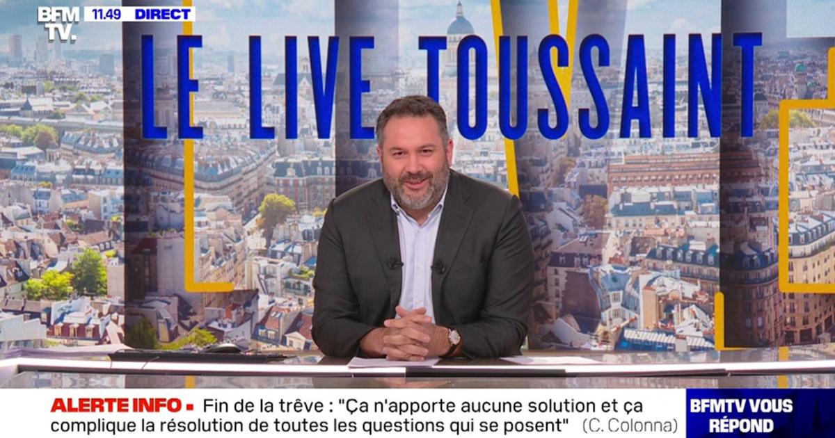 «Nous nous reverrons un jour ou l'autre» : Bruce Toussaint fait ses adieux à BFMTV