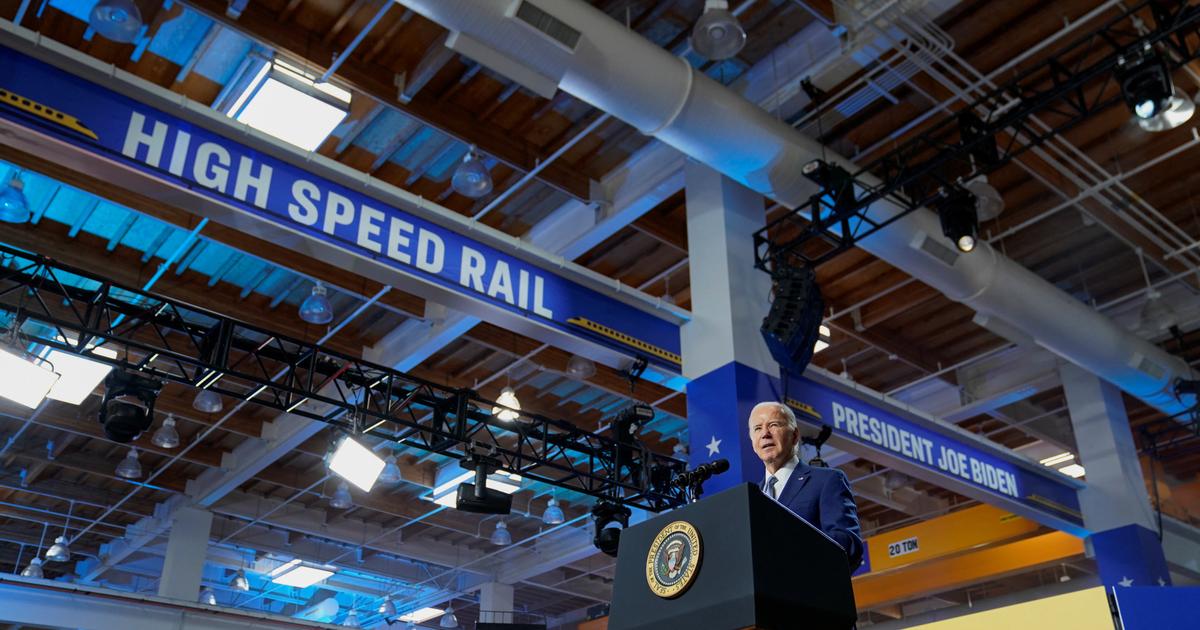 Biden promet le 1er train à grande vitesse des Etats-Unis, entre Los Angeles et Las Vegas, pour les JO 2028