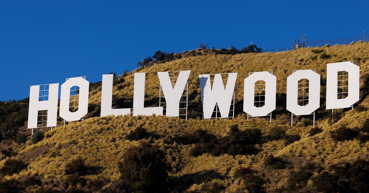 Hollywood letters, emblems of the American 7th art, celebrate their