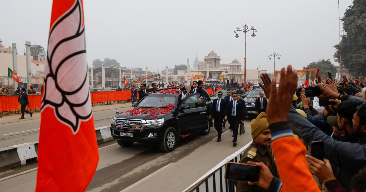Modi visits Ayodhya before the inauguration of the temple, which was rebuilt on the ruins of a mosque